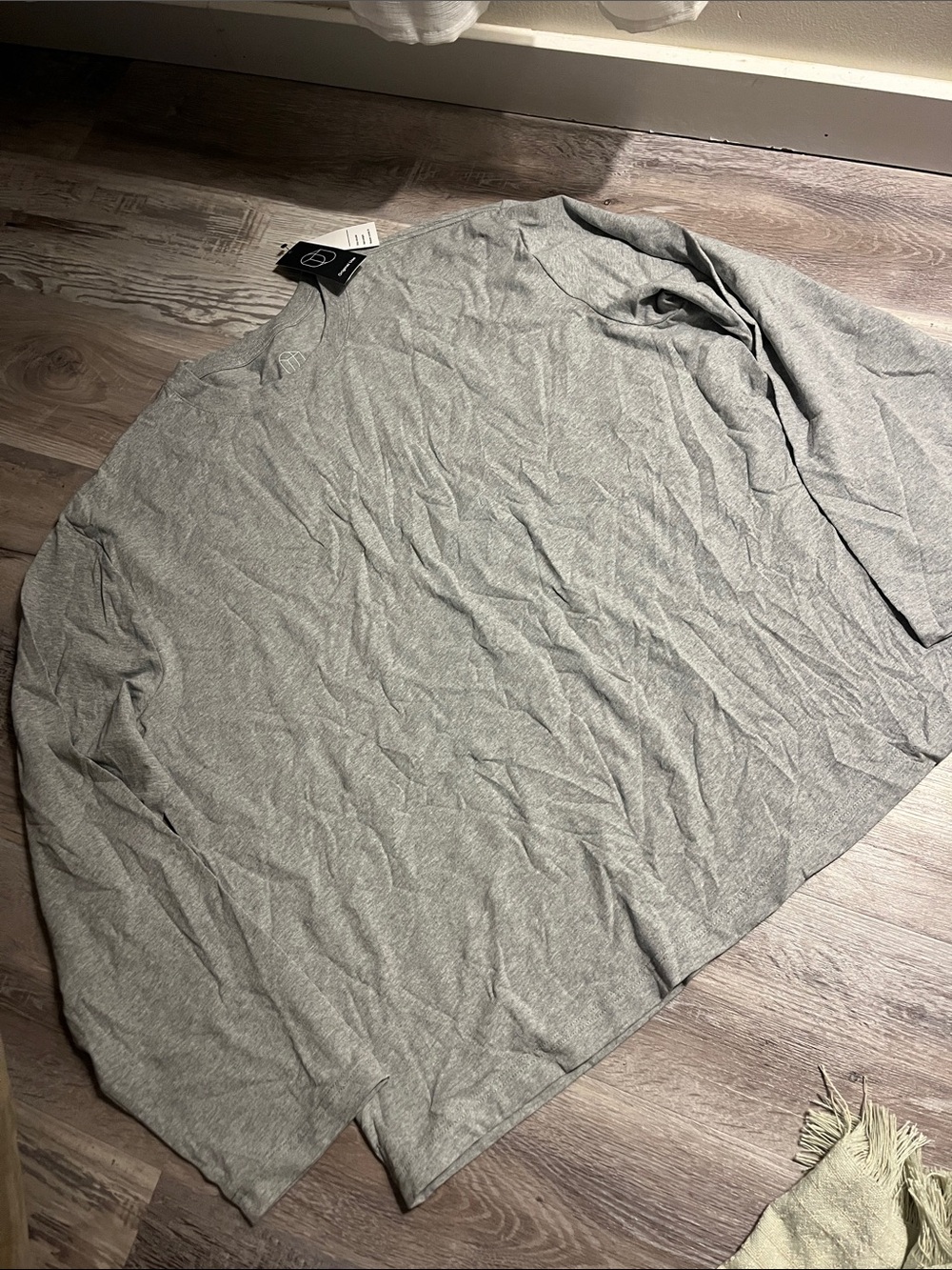 Original Use Men's Long-Sleeve Crewneck Tee - Light Gray